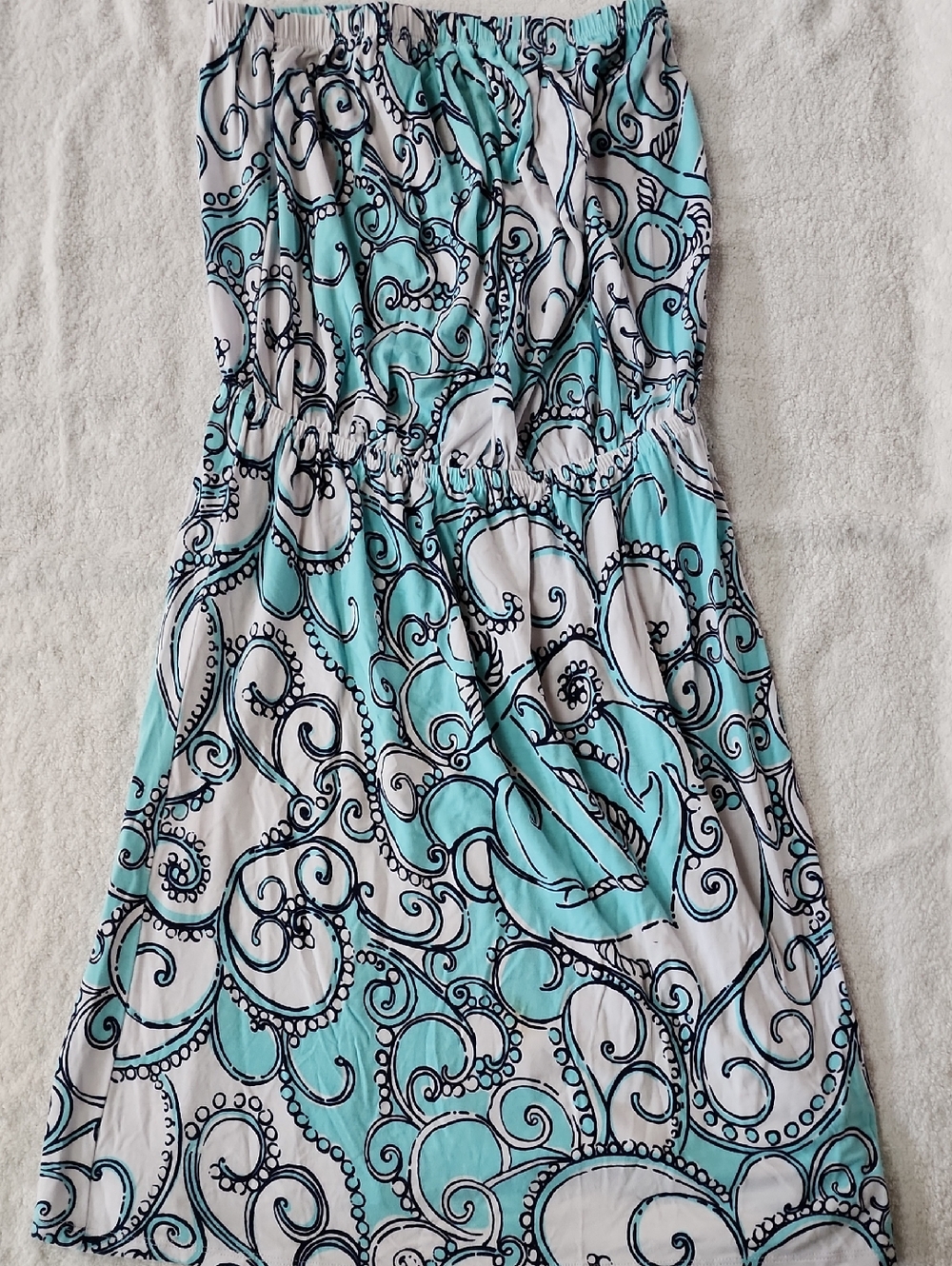 Lilly Pulitzer Women's Atwood Strapless Dress Size S Preowned